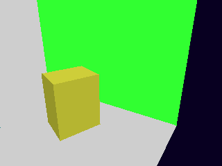 Flat-shaded cube